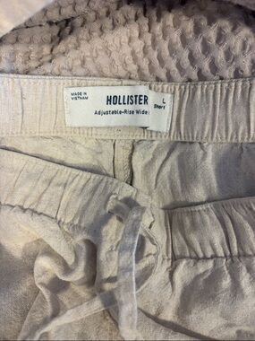 Hollister Adjustable Waist Linen pants L